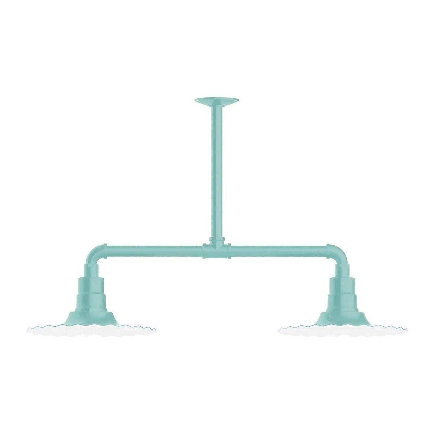 Montclair Light Works - Radial 12" 2-Light Stem Hung Pendant Light - MSD158-48 - Canada Light Shop