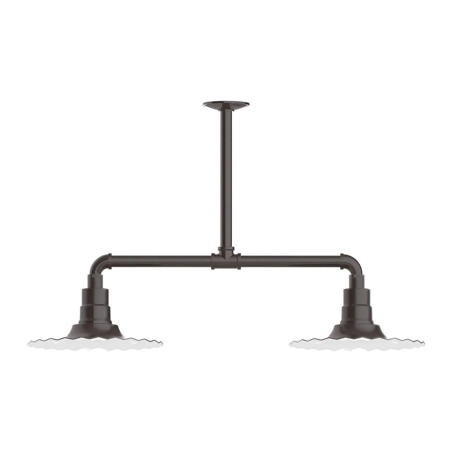 Montclair Light Works - Radial 12" 2-Light Stem Hung Pendant Light - MSD158-51 - Canada Light Shop