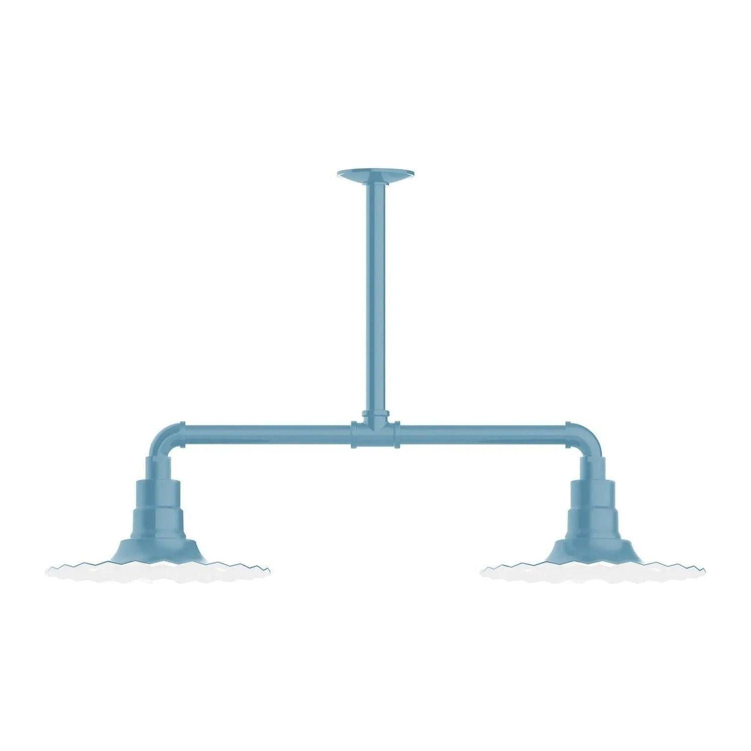 Montclair Light Works - Radial 12" 2-Light Stem Hung Pendant Light - MSD158-54 - Canada Light Shop