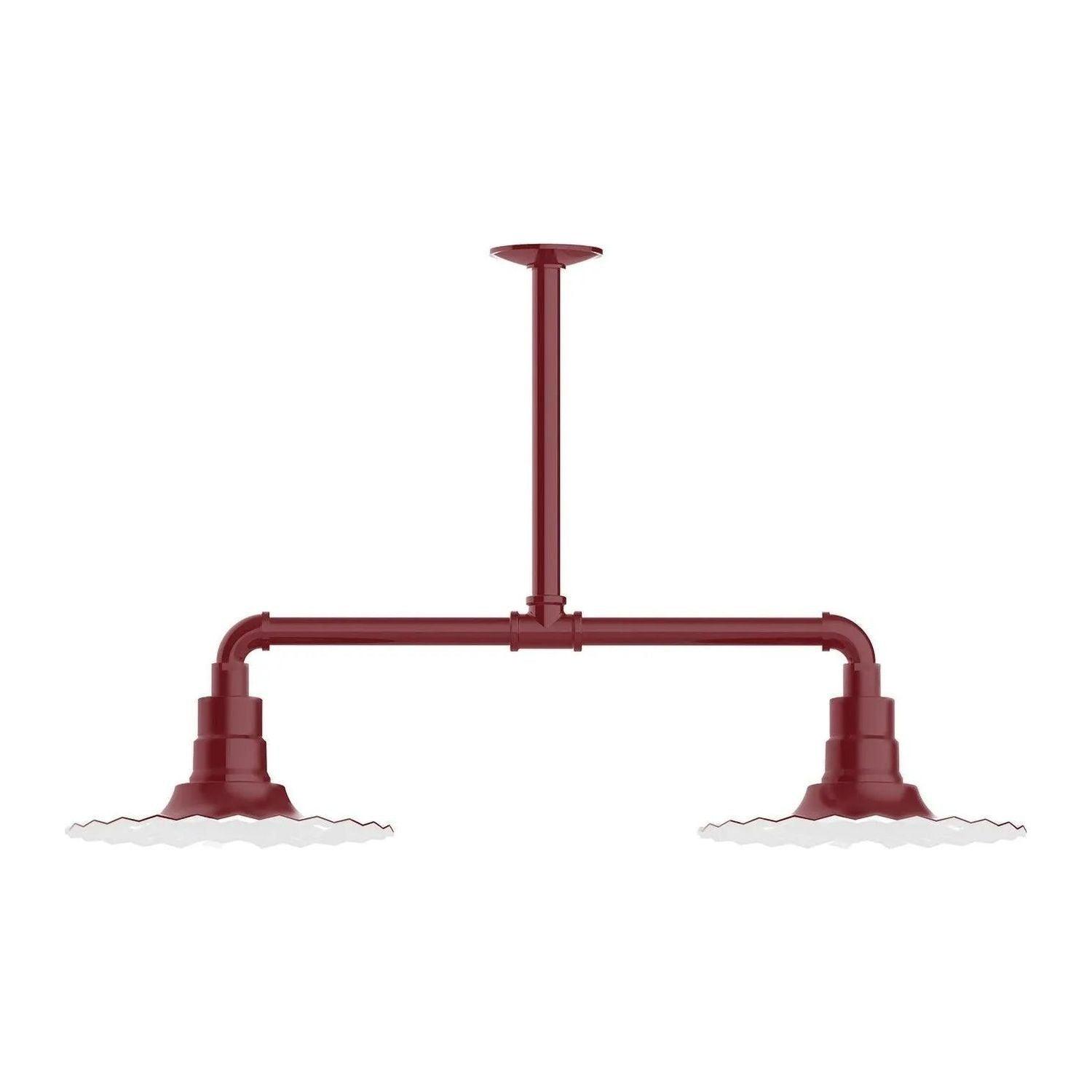 Montclair Light Works - Radial 12" 2-Light Stem Hung Pendant Light - MSD158-55 - Canada Light Shop