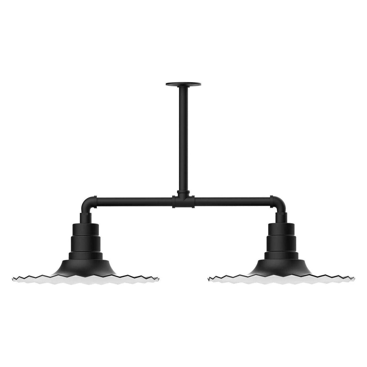 Montclair Light Works - Radial 16" 2-Light Stem Hung Pendant Light - MSD159-41 - Canada Light Shop