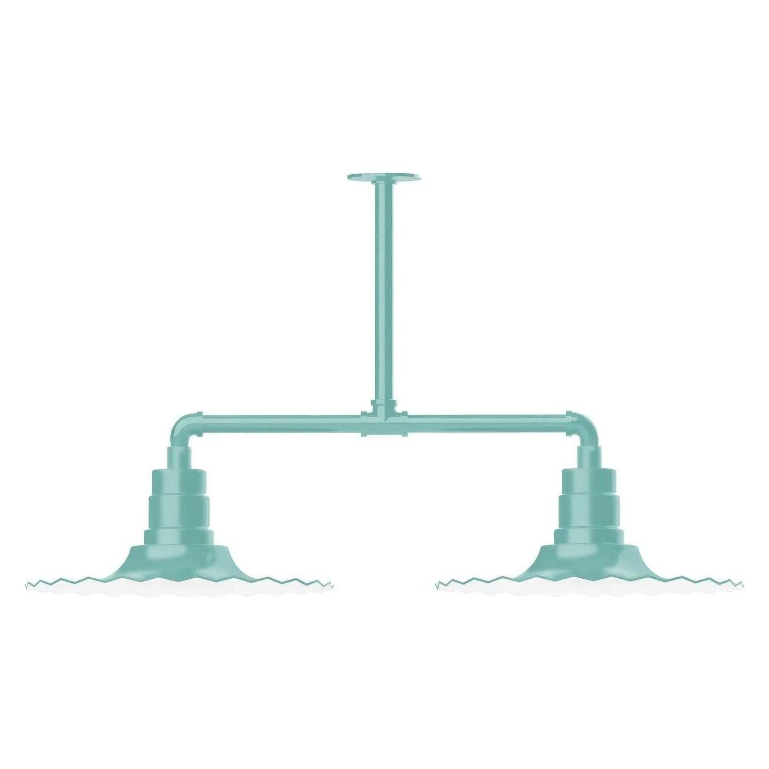 Montclair Light Works - Radial 16" 2-Light Stem Hung Pendant Light - MSD159-48 - Canada Light Shop