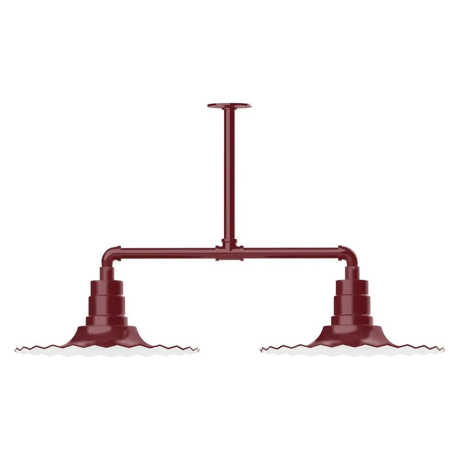 Montclair Light Works - Radial 16" 2-Light Stem Hung Pendant Light - MSD159-55 - Canada Light Shop