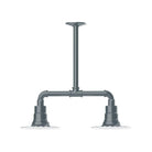 Montclair Light Works - Radial 8" 2-Light Stem Hung Pendant Light - MSB157-40 - Canada Light Shop