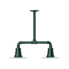 Montclair Light Works - Radial 8" 2-Light Stem Hung Pendant Light - MSB157-42 - Canada Light Shop