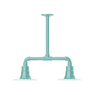 Montclair Light Works - Radial 8" 2-Light Stem Hung Pendant Light - MSB157-48 - Canada Light Shop