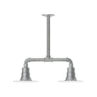 Montclair Light Works - Radial 8" 2-Light Stem Hung Pendant Light - MSB157-49 - Canada Light Shop