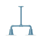 Montclair Light Works - Radial 8" 2-Light Stem Hung Pendant Light - MSB157-54 - Canada Light Shop