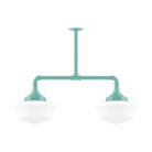 Montclair Light Works - Schoolhouse 12" 2-Light Stem Hung Pendant Light - MSD021-48 - Canada Light Shop