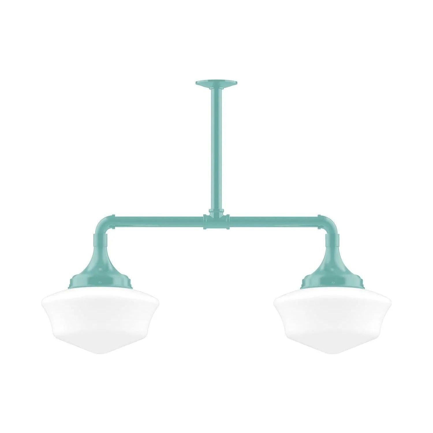 Montclair Light Works - Schoolhouse 12" 2-Light Stem Hung Pendant Light - MSD021-48 - Canada Light Shop