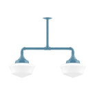 Montclair Light Works - Schoolhouse 12" 2-Light Stem Hung Pendant Light - MSD021-54 - Canada Light Shop