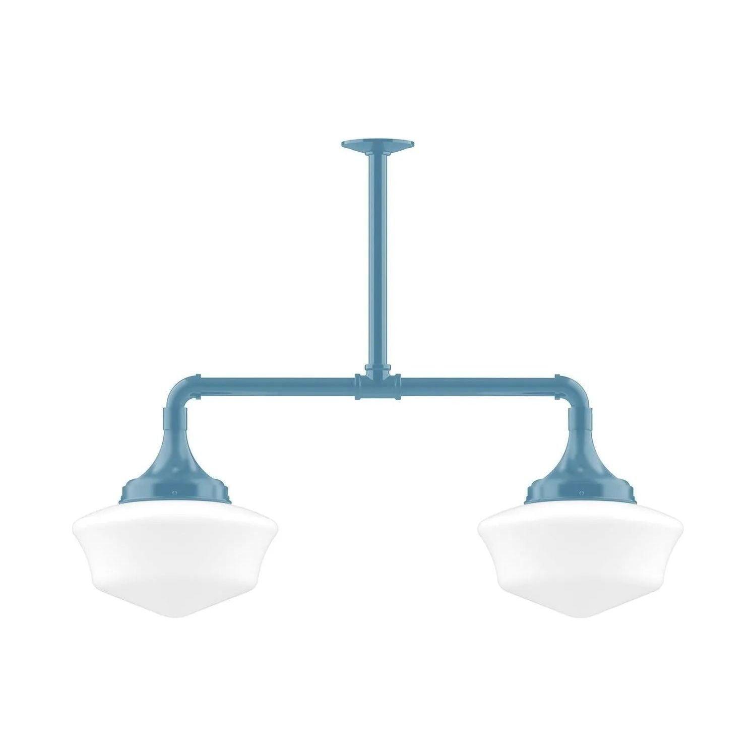 Montclair Light Works - Schoolhouse 12" 2-Light Stem Hung Pendant Light - MSD021-54 - Canada Light Shop