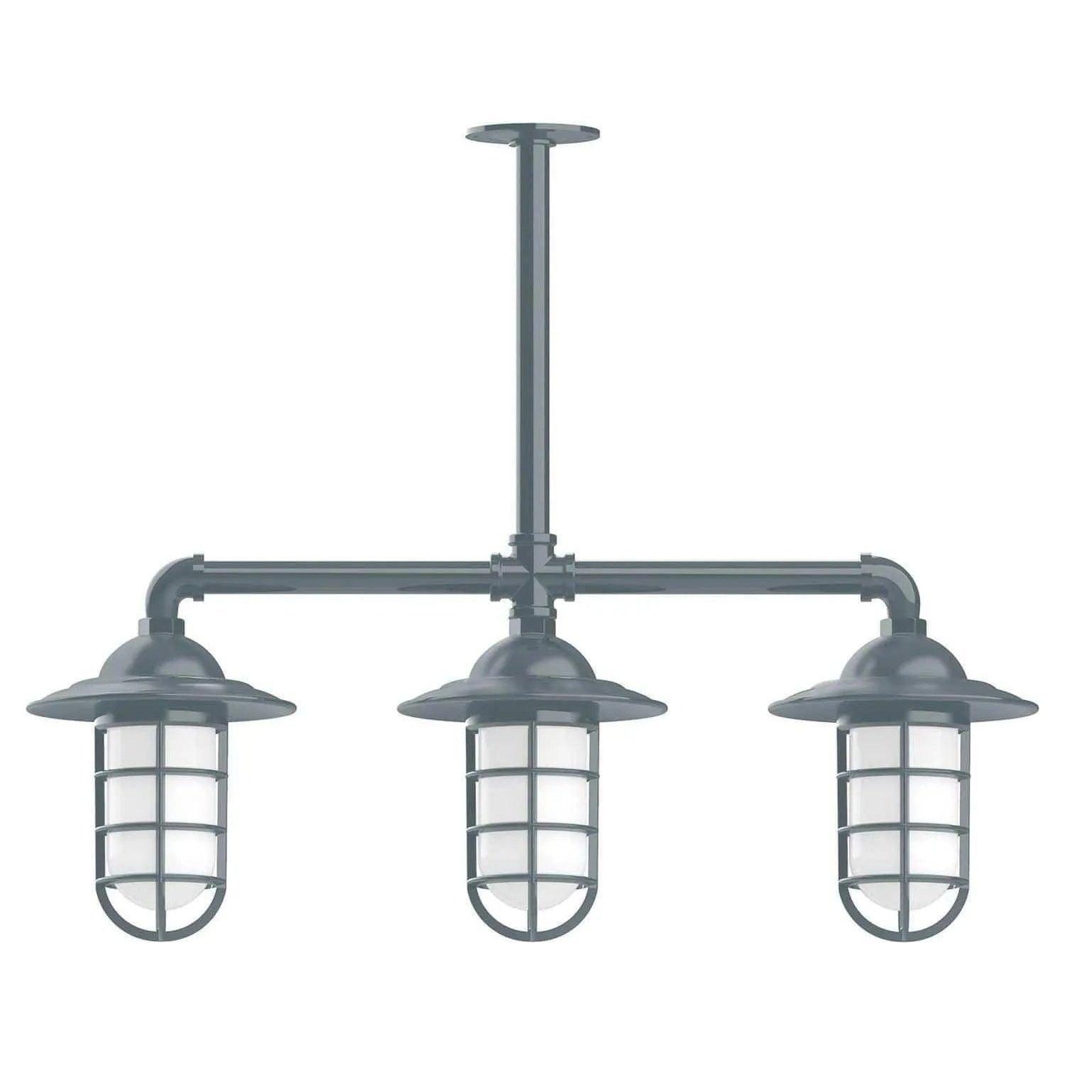 Montclair Light Works - Vaportite 3-Light Stem Hung Pendant Light - MSK052-40 - Canada Light Shop