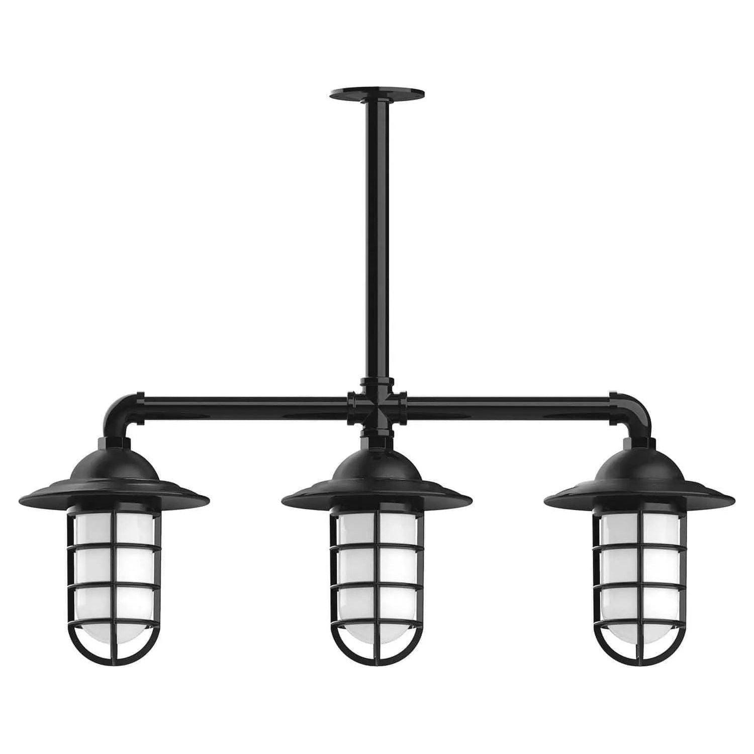 Montclair Light Works - Vaportite 3-Light Stem Hung Pendant Light - MSK052-41 - Canada Light Shop