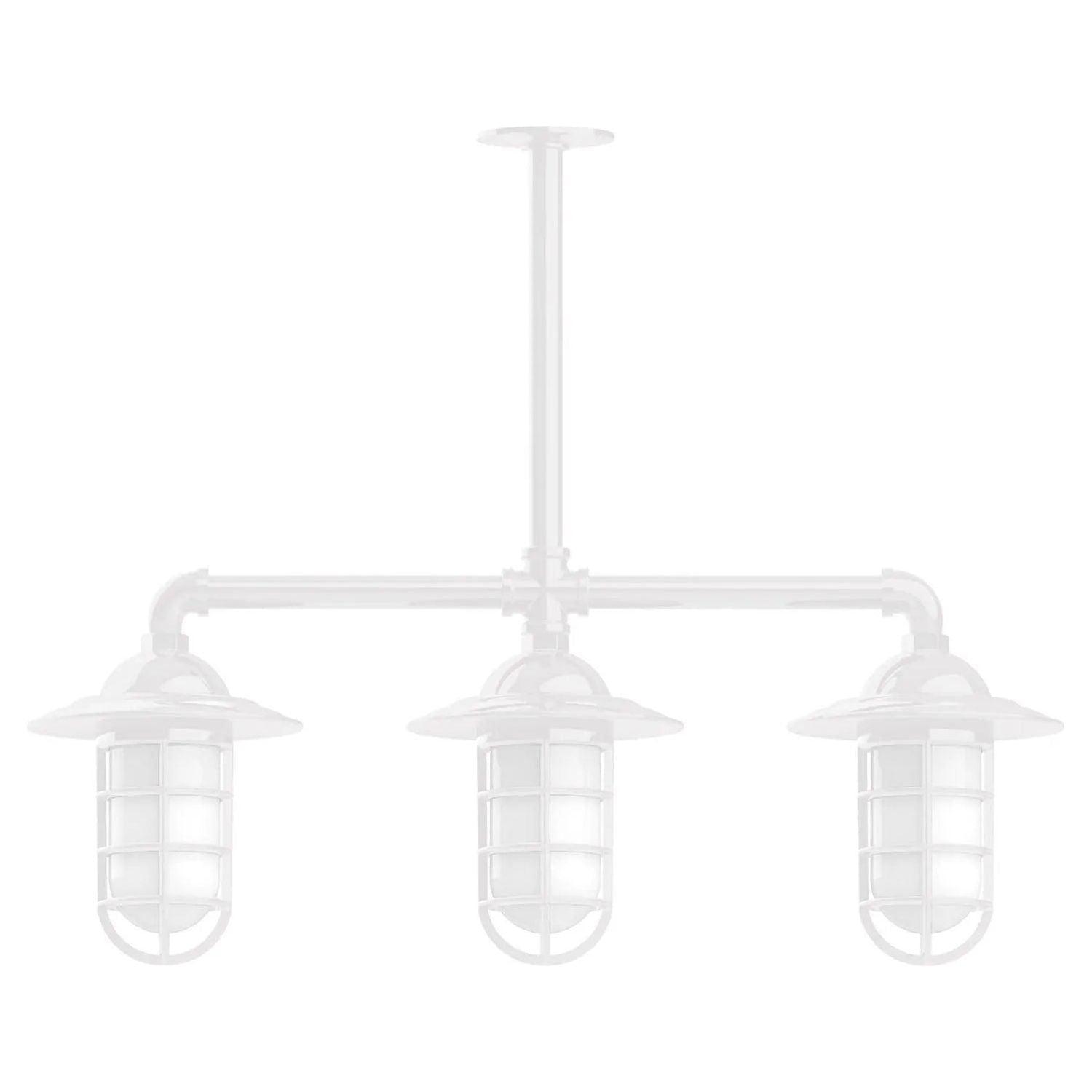 Montclair Light Works - Vaportite 3-Light Stem Hung Pendant Light - MSK052-44 - Canada Light Shop