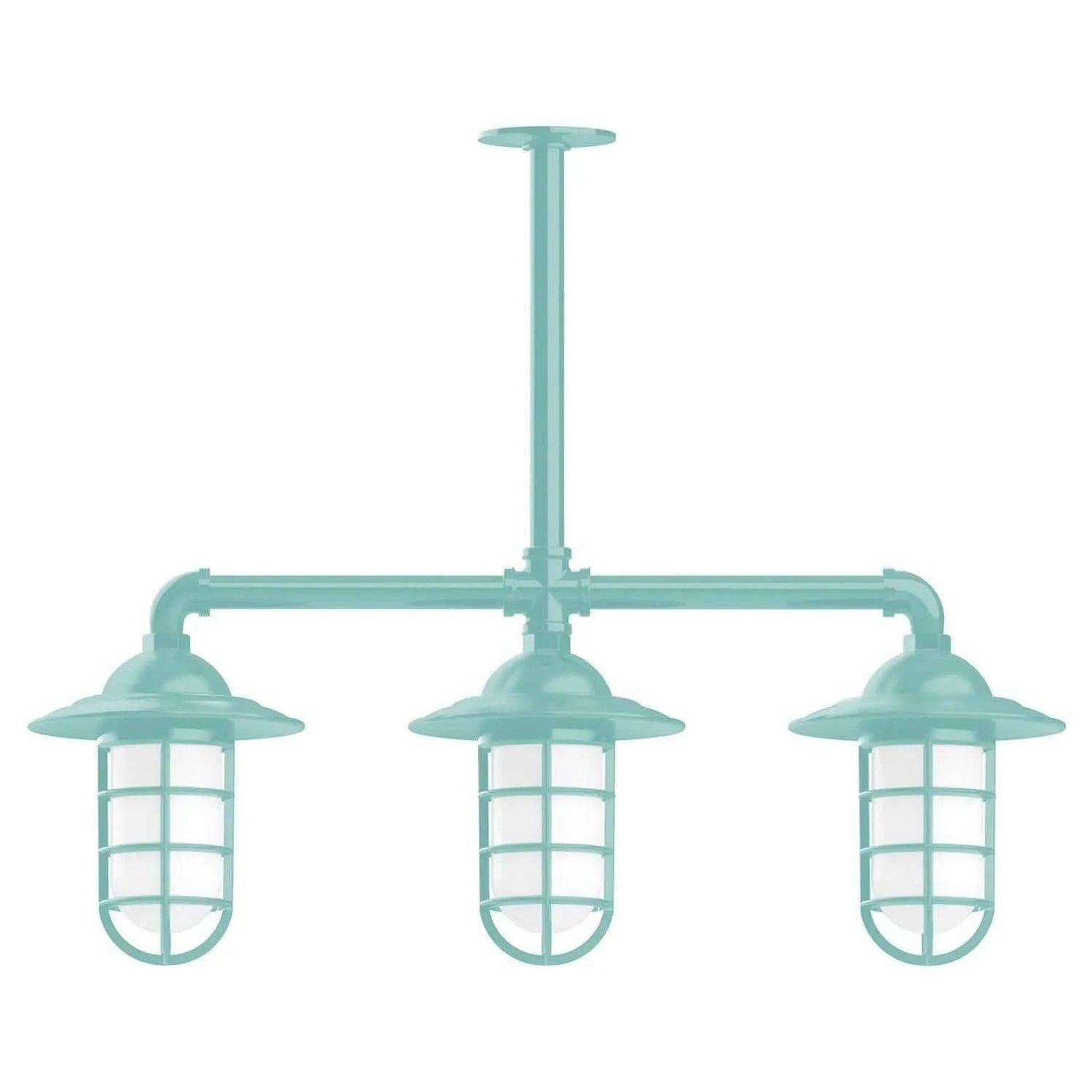 Montclair Light Works - Vaportite 3-Light Stem Hung Pendant Light - MSK052-48 - Canada Light Shop