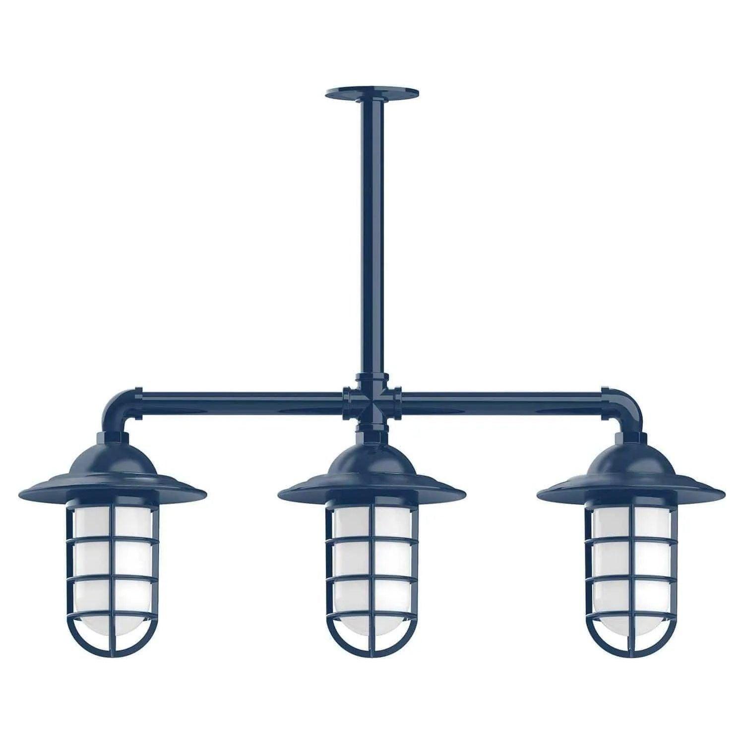 Montclair Light Works - Vaportite 3-Light Stem Hung Pendant Light - MSK052-50 - Canada Light Shop
