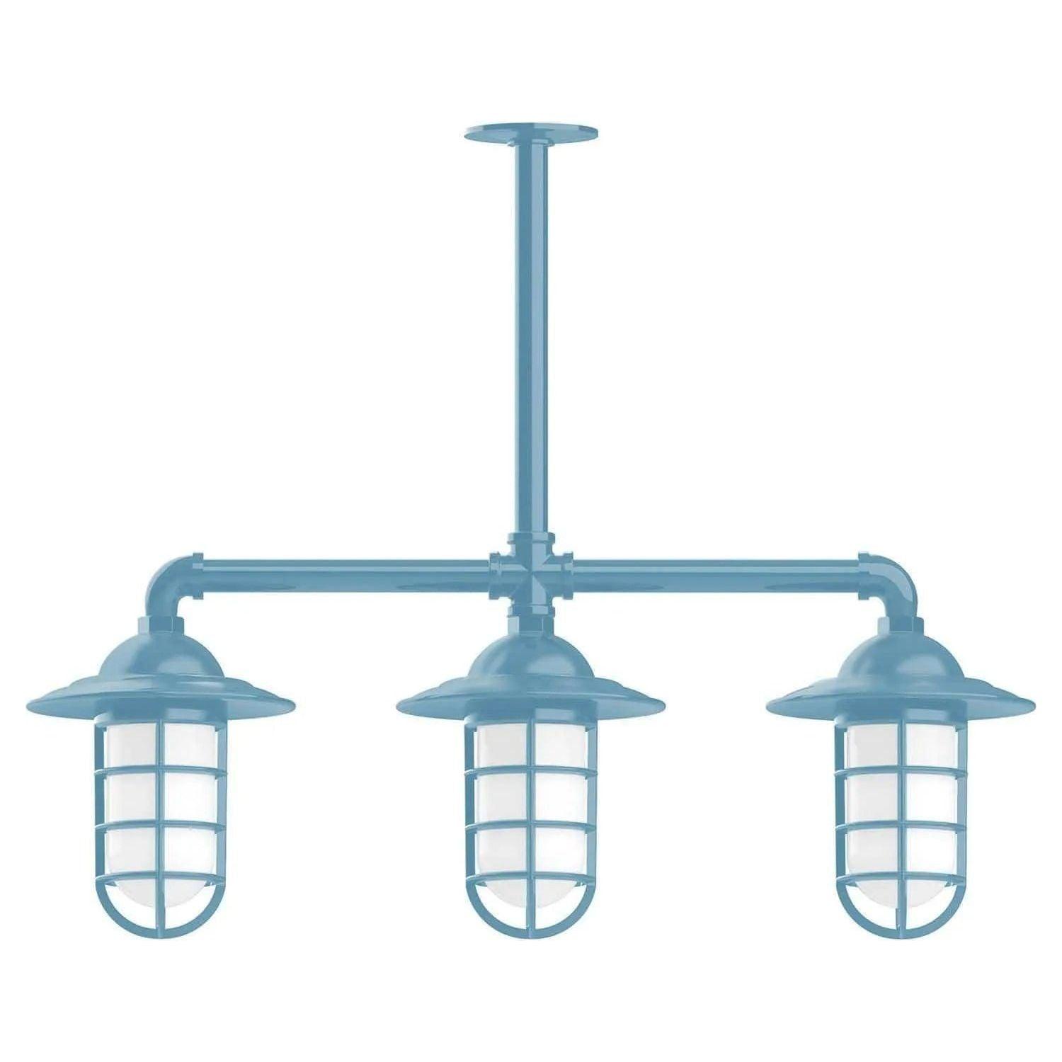 Montclair Light Works - Vaportite 3-Light Stem Hung Pendant Light - MSK052-54 - Canada Light Shop