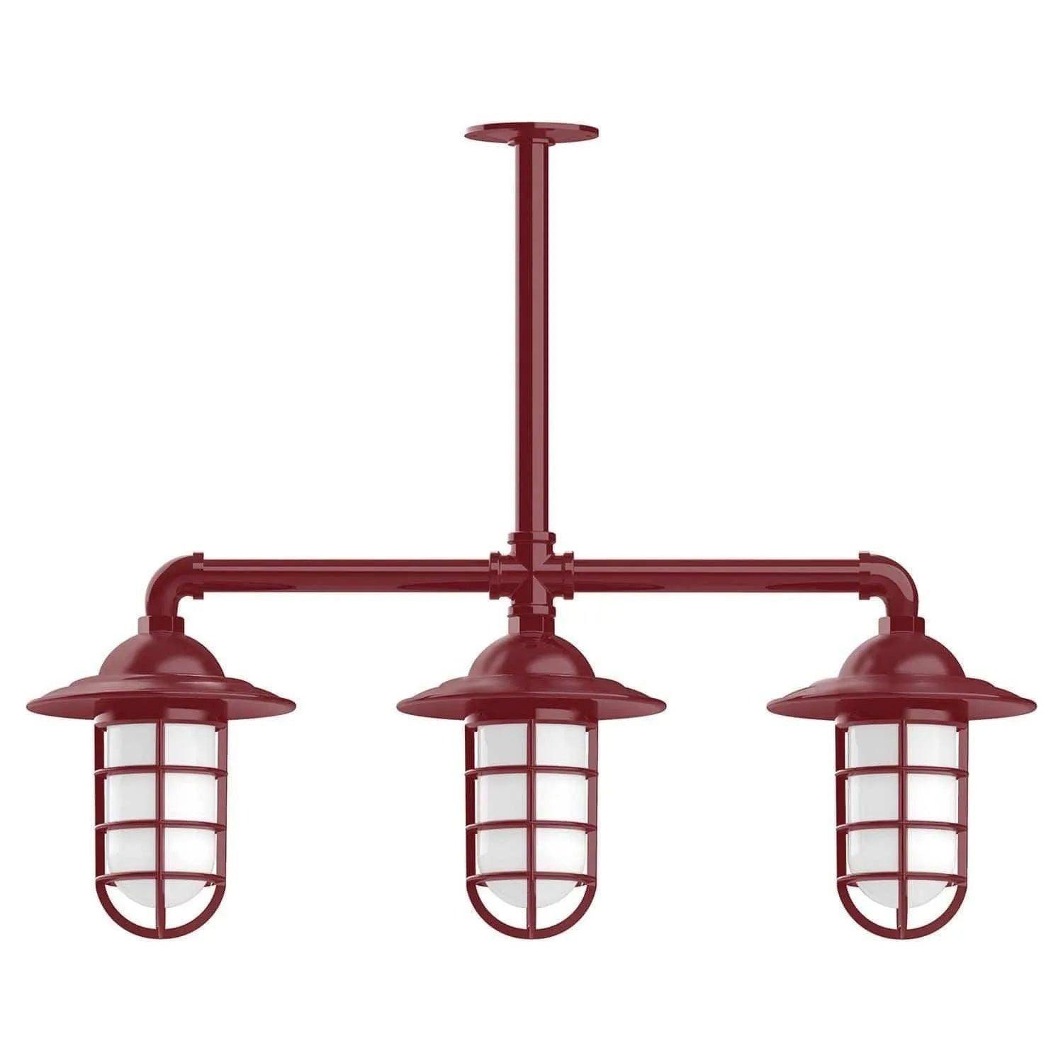 Montclair Light Works - Vaportite 3-Light Stem Hung Pendant Light - MSK052-55 - Canada Light Shop