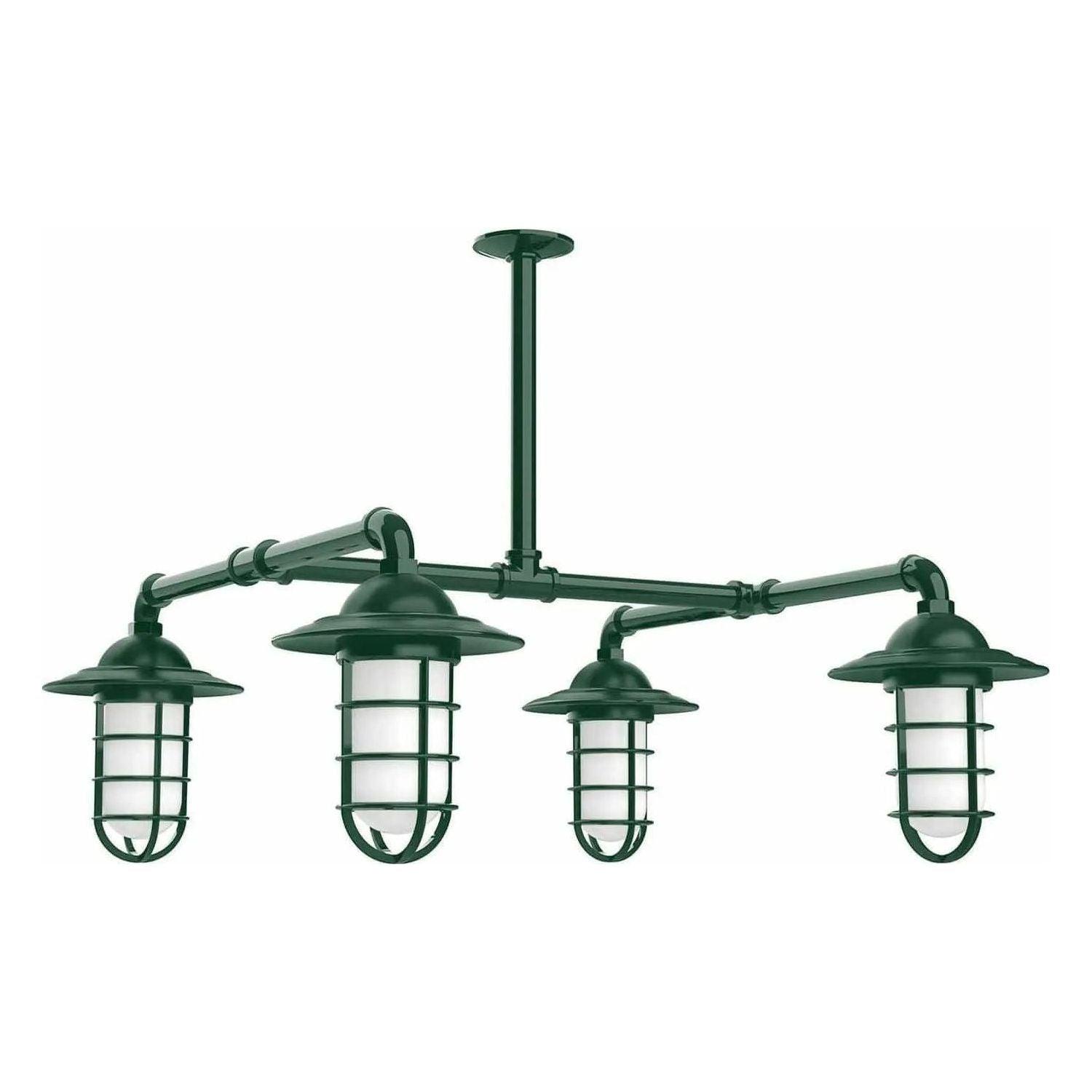 Montclair Light Works - Vaportite 4-Light Stem Hung Pendant Light - MSP052-42 - Canada Light Shop