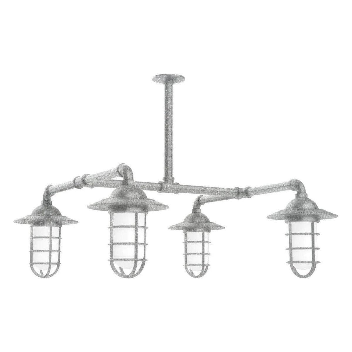 Montclair Light Works - Vaportite 4-Light Stem Hung Pendant Light - MSP052-49 - Canada Light Shop