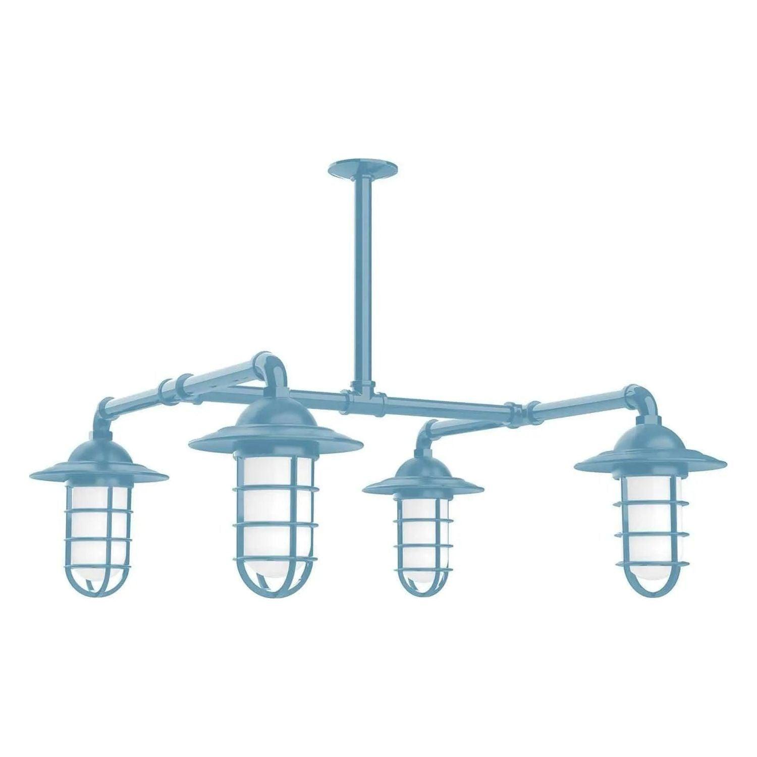 Montclair Light Works - Vaportite 4-Light Stem Hung Pendant Light - MSP052-54 - Canada Light Shop