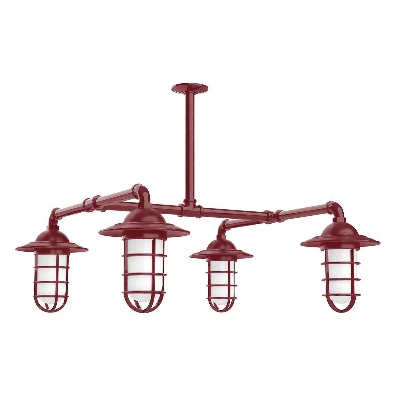 Montclair Light Works - Vaportite 4-Light Stem Hung Pendant Light - MSP052-55 - Canada Light Shop