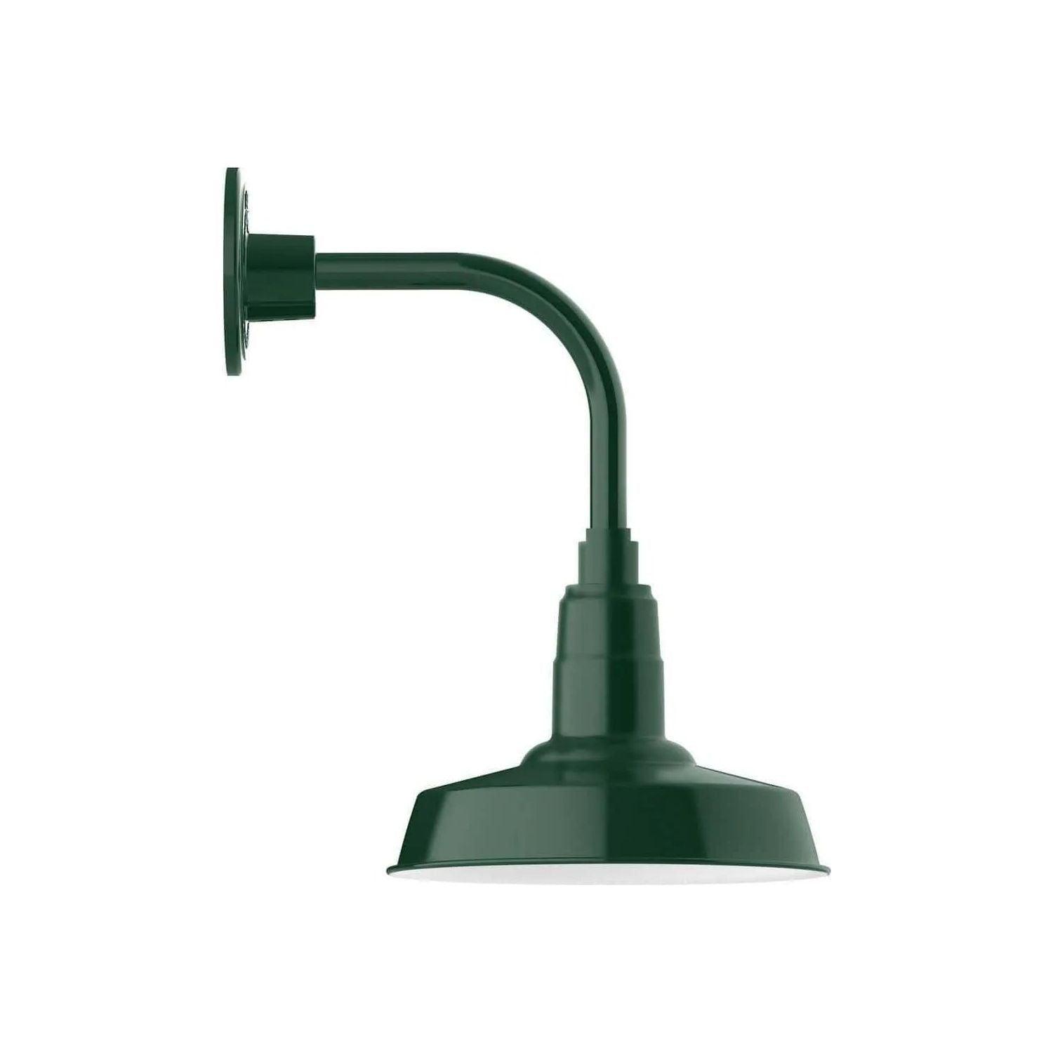 Montclair Light Works - Warehouse 10" Curved Arm Wall Light - GNT181-42 - Canada Light Shop