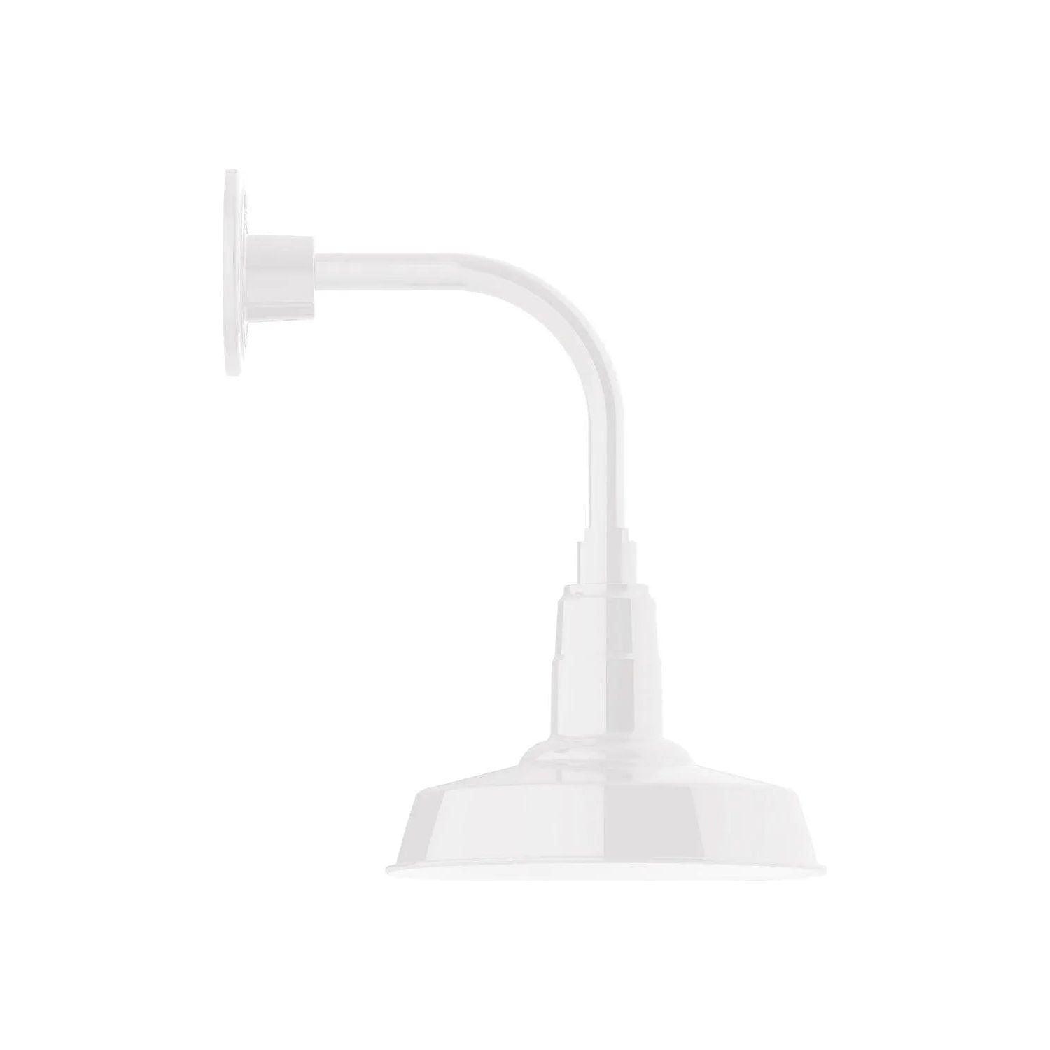 Montclair Light Works - Warehouse 10" Curved Arm Wall Light - GNT181-44 - Canada Light Shop