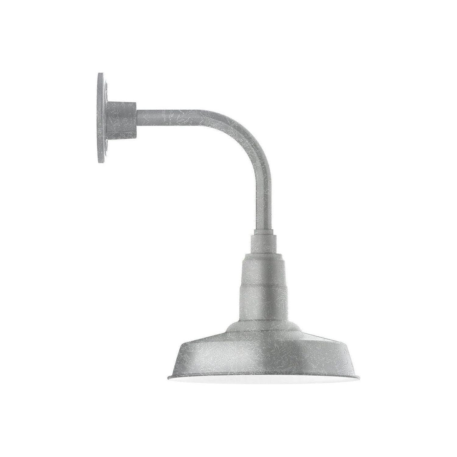 Montclair Light Works - Warehouse 10" Curved Arm Wall Light - GNT181-49 - Canada Light Shop