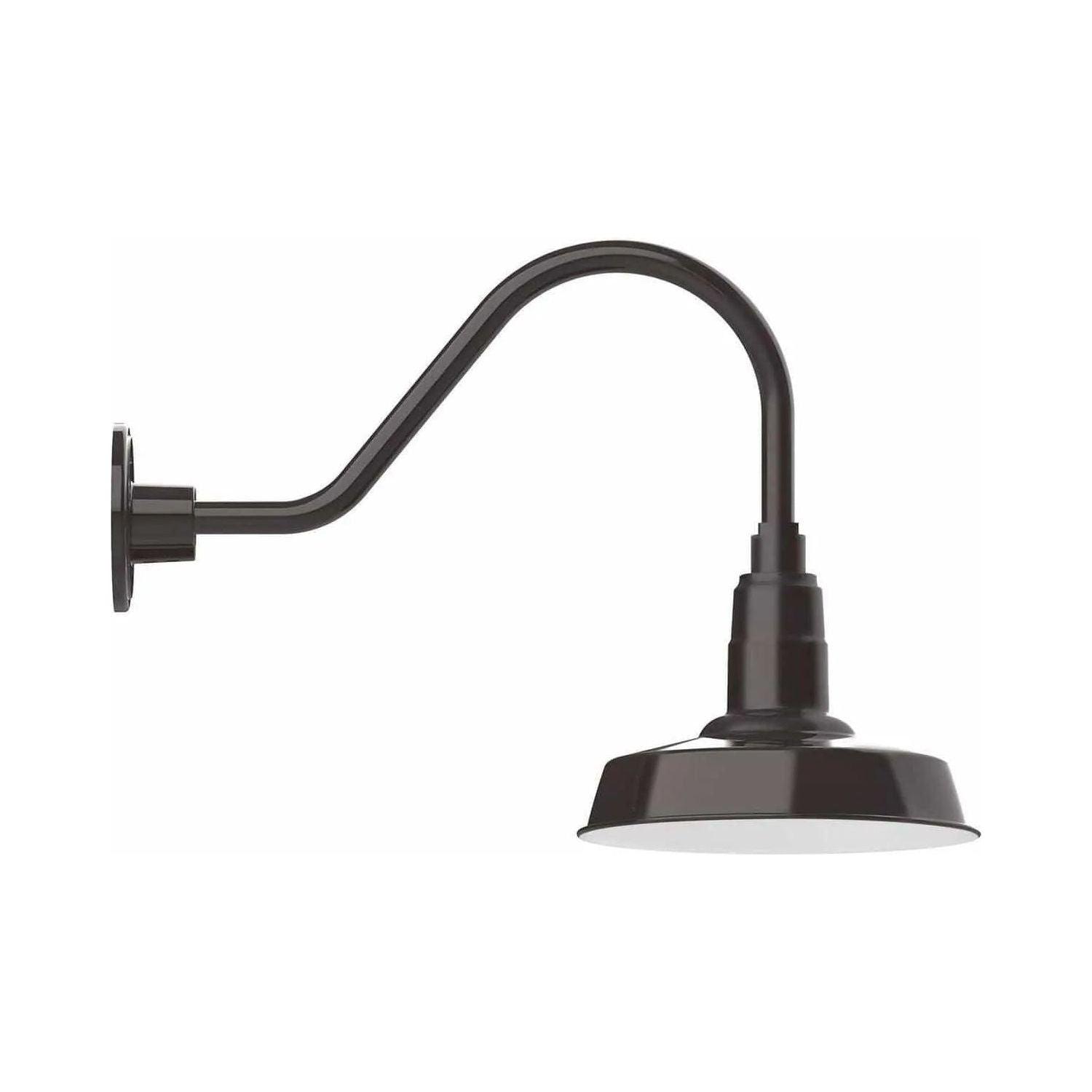 Montclair Light Works - Warehouse 10" Gooseneck Wall Light - GNA181-51 - Canada Light Shop