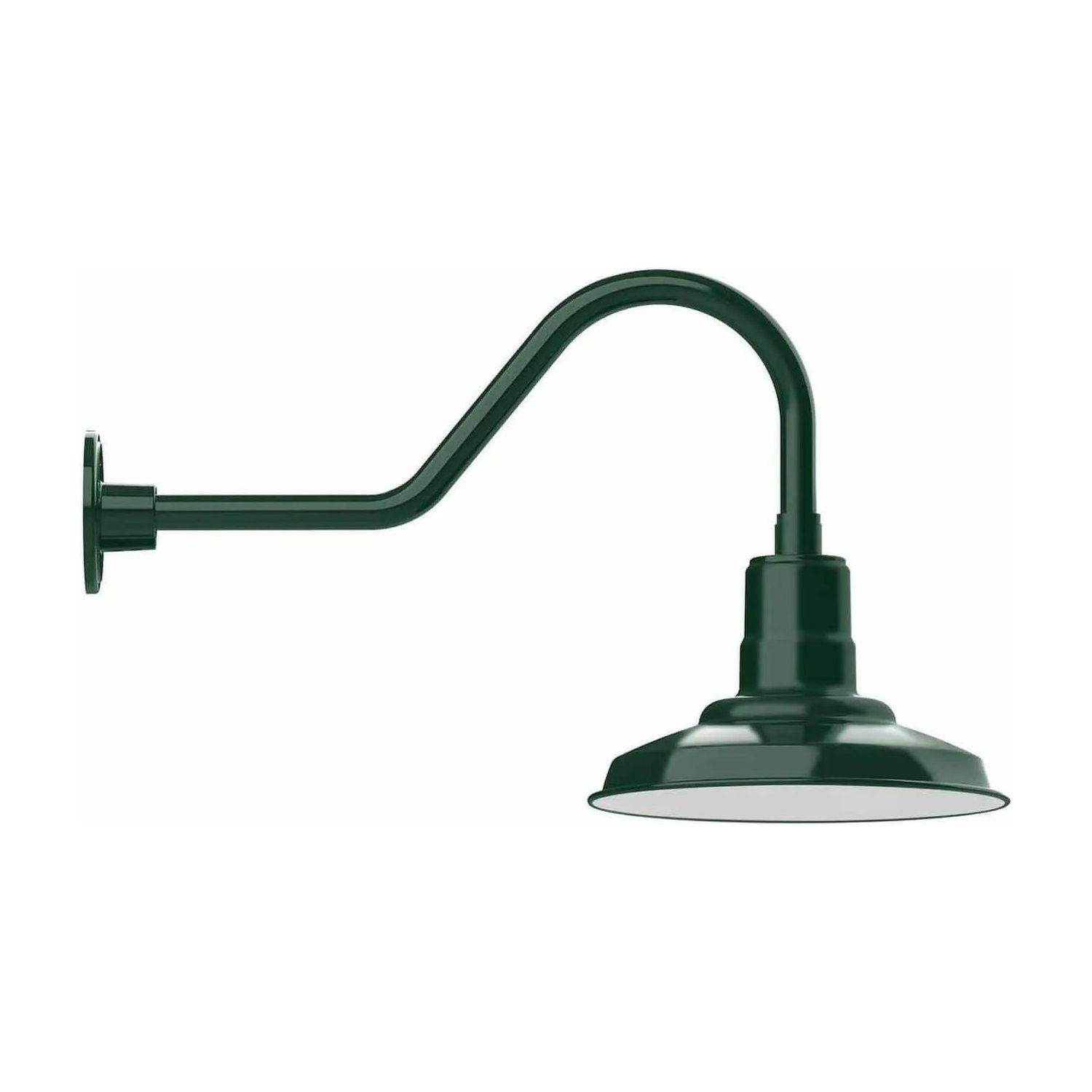 Montclair Light Works - Warehouse 12" Gooseneck Wall Light - GNB182-42 - Canada Light Shop