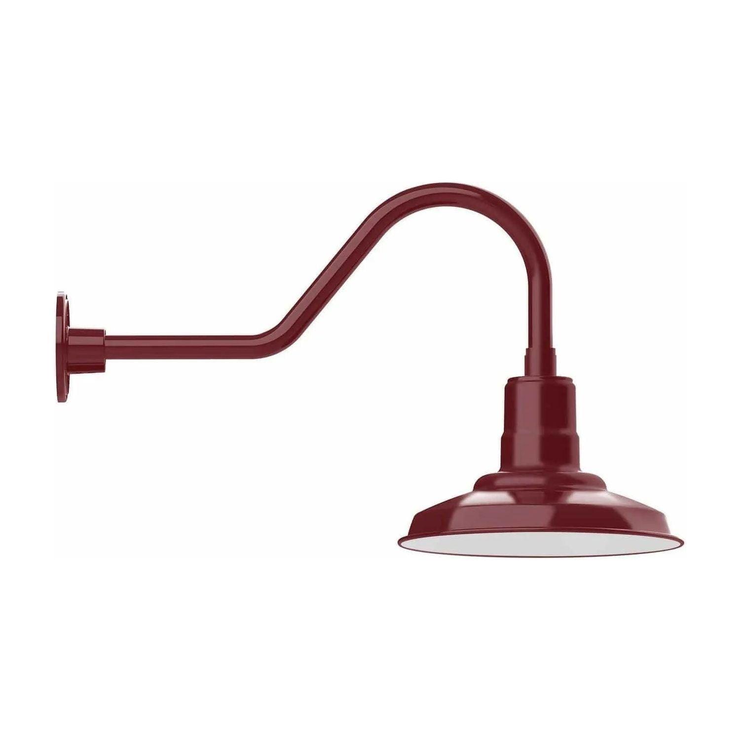 Montclair Light Works - Warehouse 12" Gooseneck Wall Light - GNB182-55 - Canada Light Shop