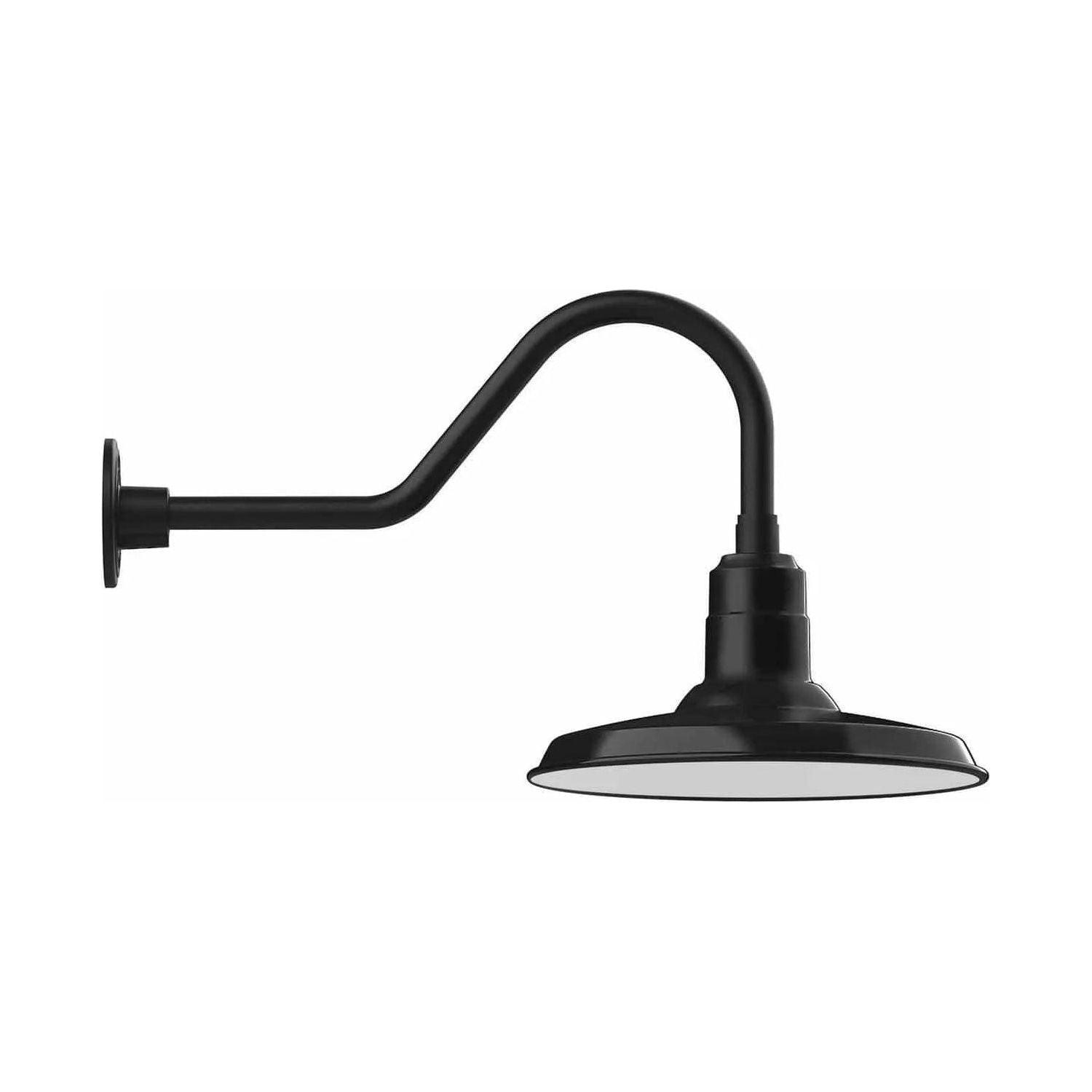 Montclair Light Works - Warehouse 14" Gooseneck Wall Light - GNB183-41 - Canada Light Shop