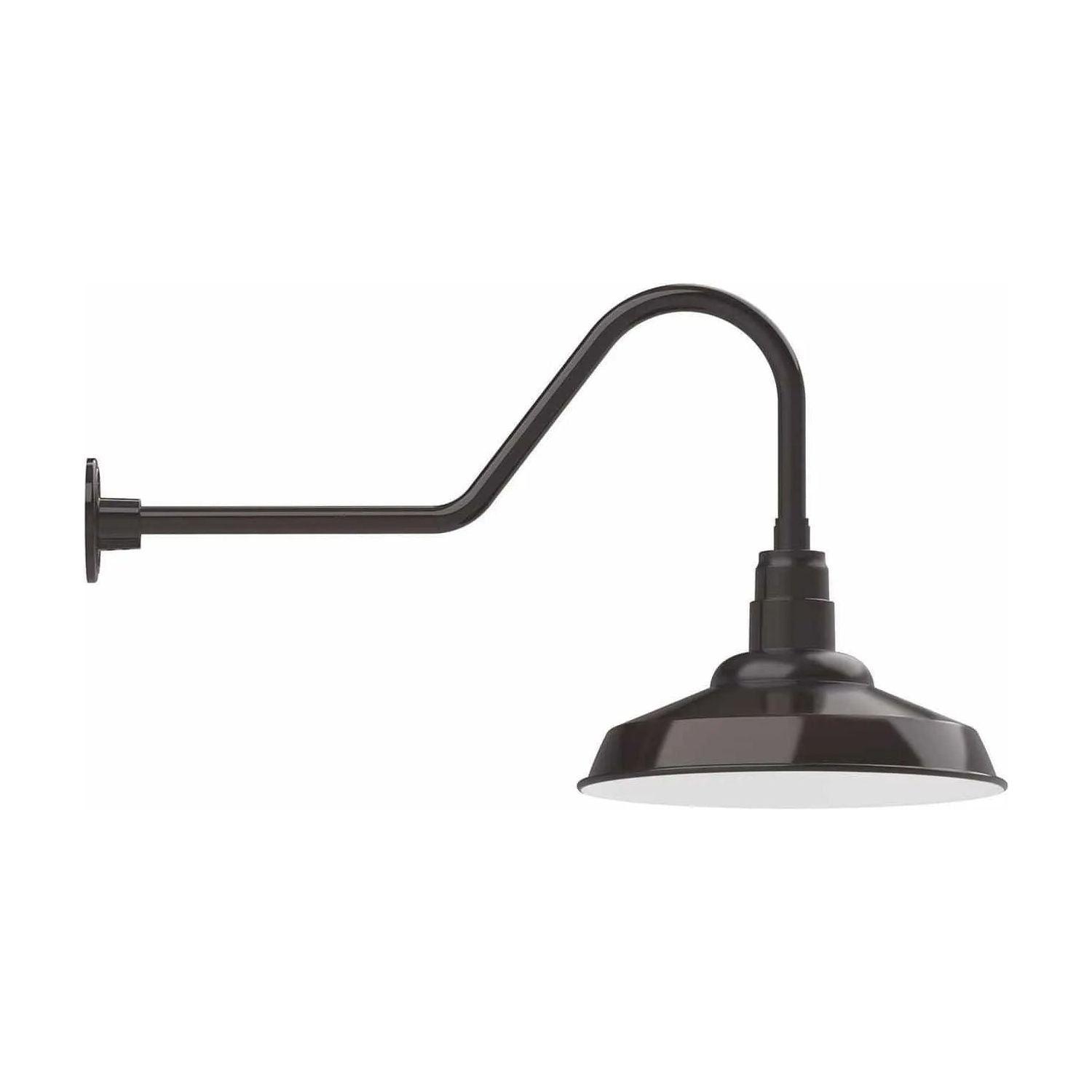 Montclair Light Works - Warehouse 16" Gooseneck Wall Light - GNC184-51 - Canada Light Shop