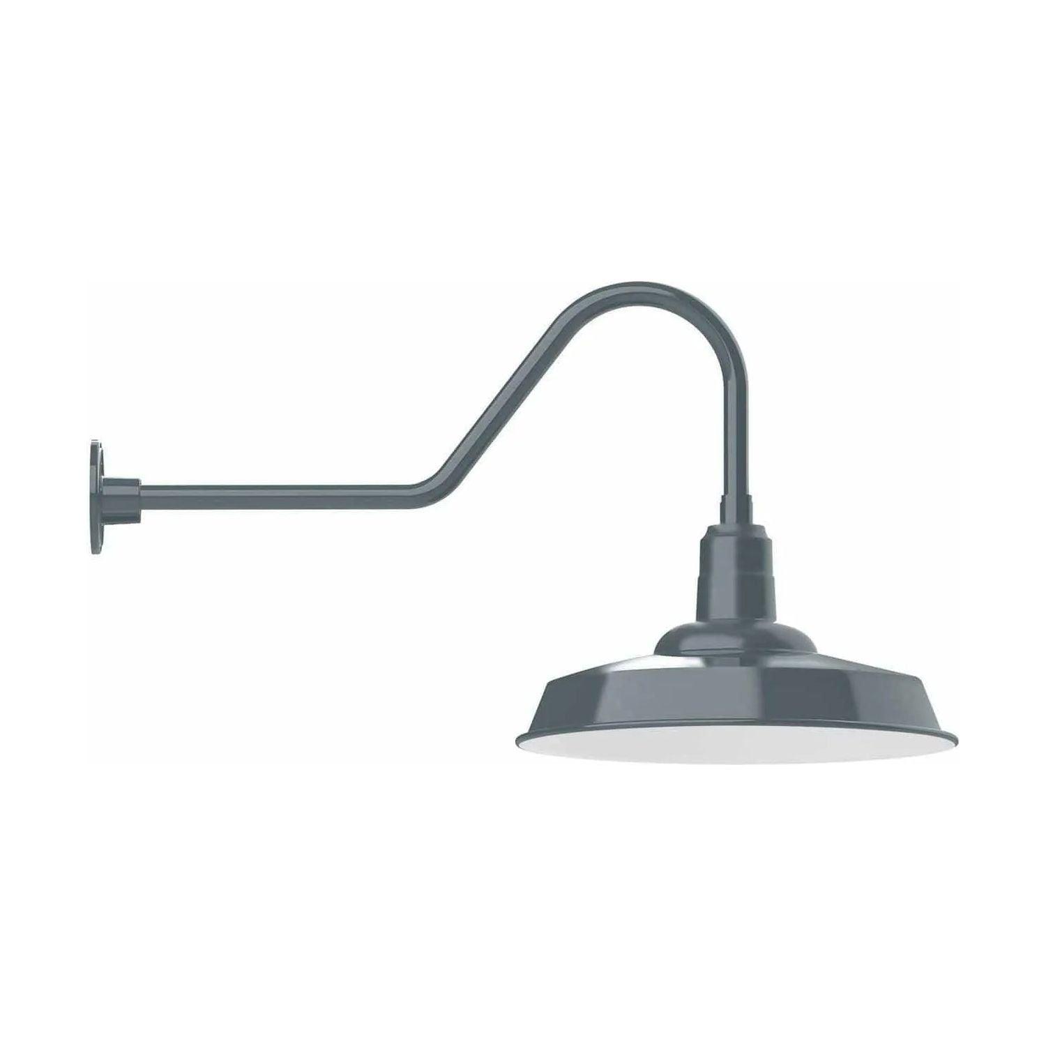 Montclair Light Works - Warehouse 18" Gooseneck Wall Light - GNC185-40 - Canada Light Shop