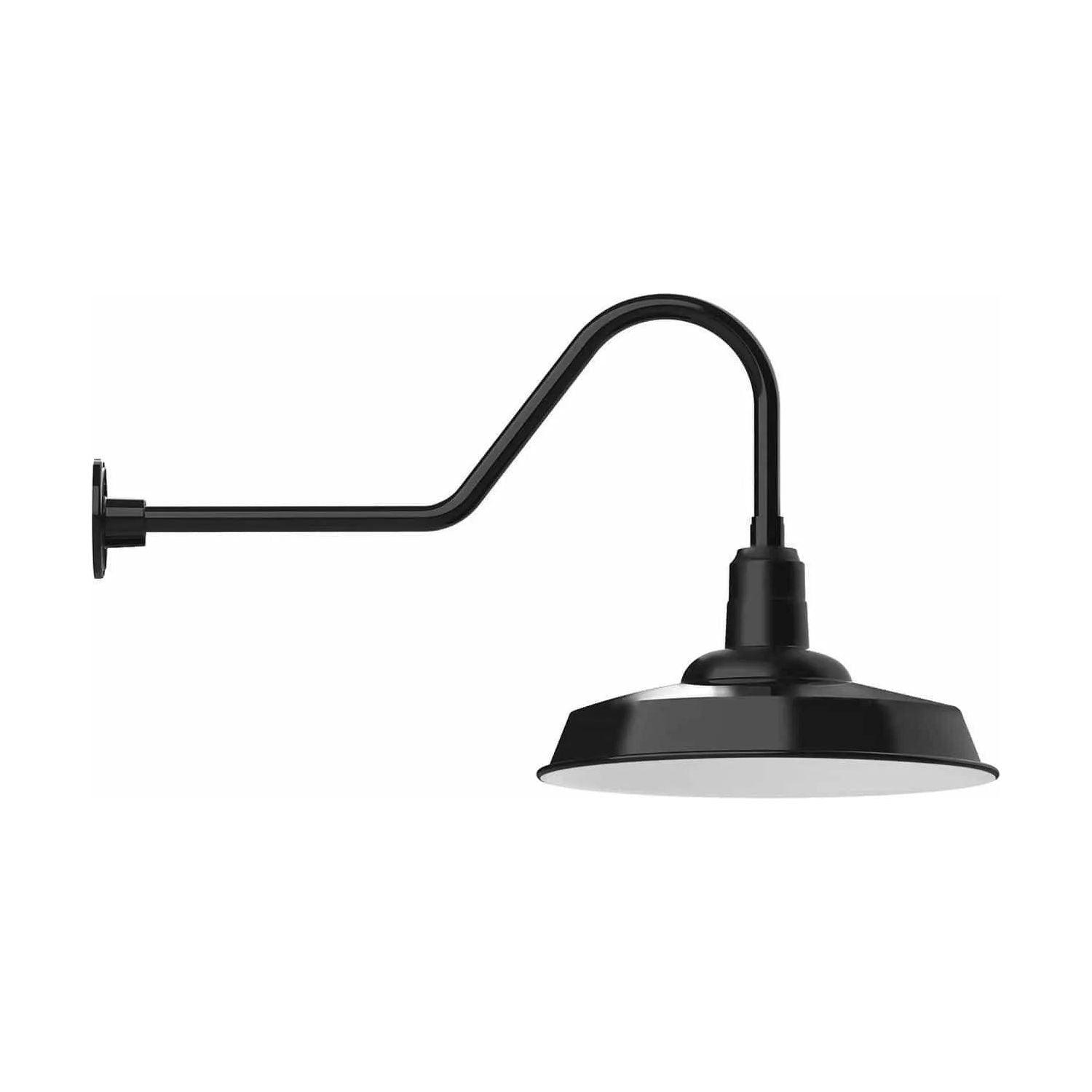 Montclair Light Works - Warehouse 18" Gooseneck Wall Light - GNC185-41 - Canada Light Shop