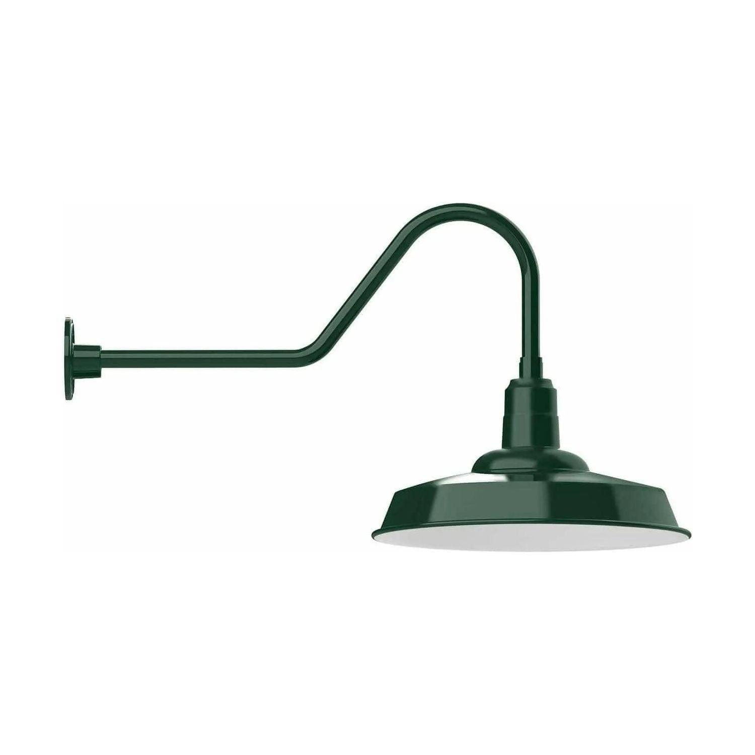 Montclair Light Works - Warehouse 18" Gooseneck Wall Light - GNC185-42 - Canada Light Shop