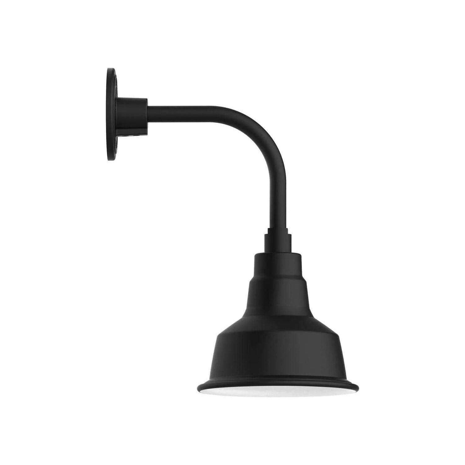 Montclair Light Works - Warehouse 8" Curved Arm Wall Light - GNT180-41 - Canada Light Shop