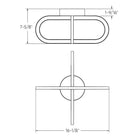 DALS Lighting - FDB LED Ring Flush Mount - FDB-CC-BB - Canada Light Shop