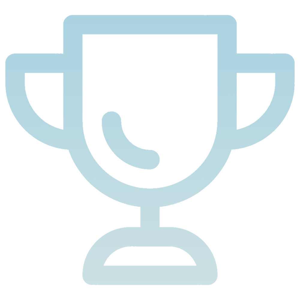Trophy icon representing achievement or award