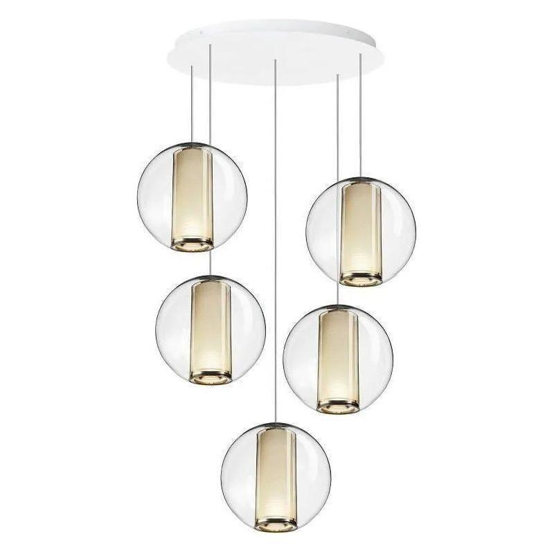 Pablo Designs - Bel Occhio Chandelier 5 - BELO CHAN 16/5 WHT - Canada Light Shop