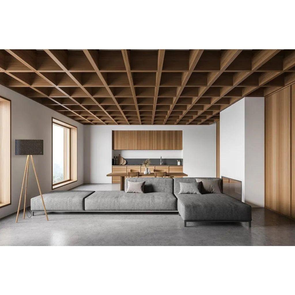 Pablo Designs - Belmont LED Floor Lamp - BELM FLR GPT/OAK - Canada Light Shop