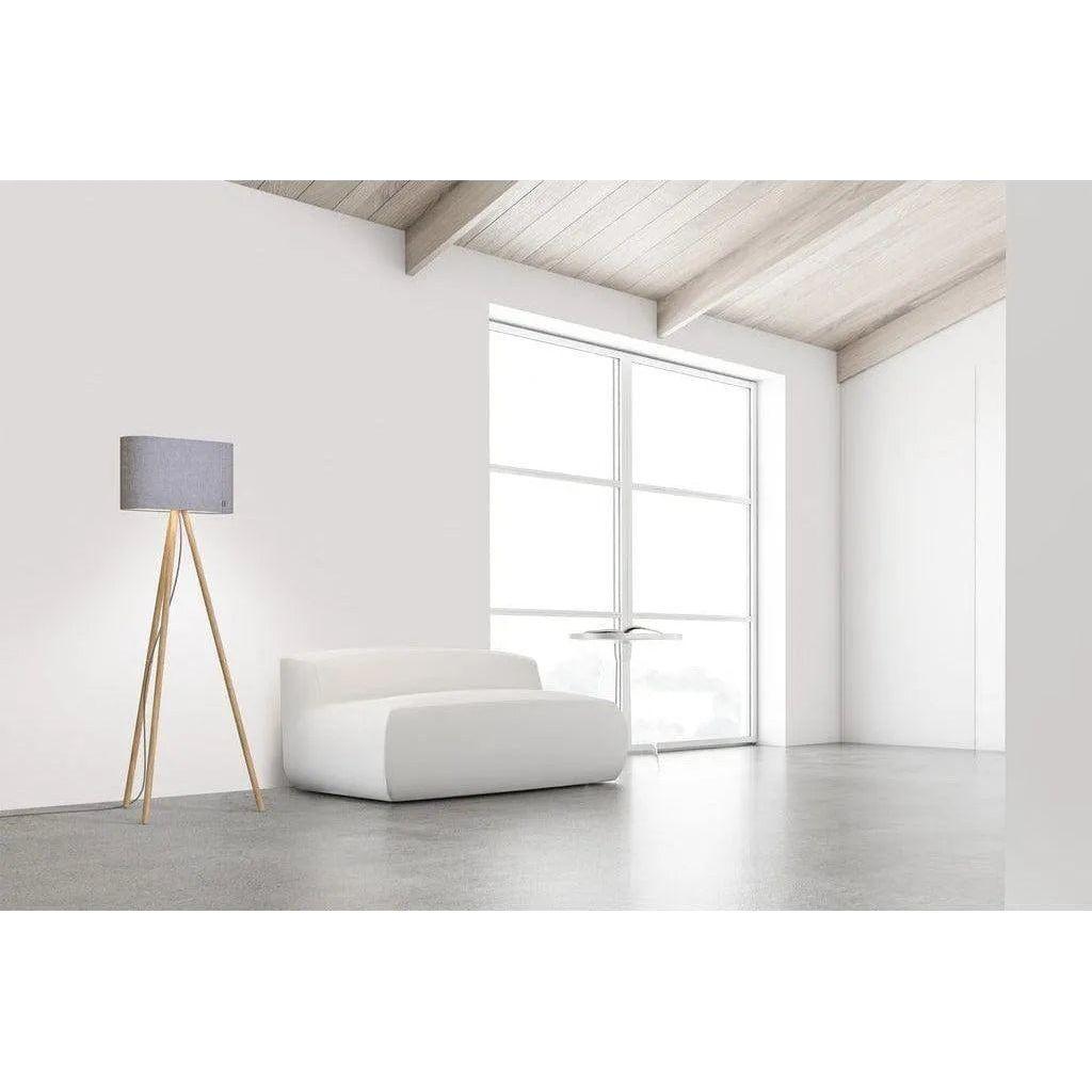 Pablo Designs - Belmont LED Floor Lamp - BELM FLR GPT/OAK - Canada Light Shop