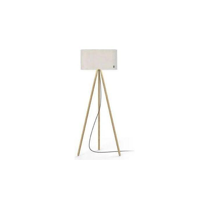 Pablo Designs - Belmont LED Floor Lamp - BELM FLR WHT/OAK - Canada Light Shop