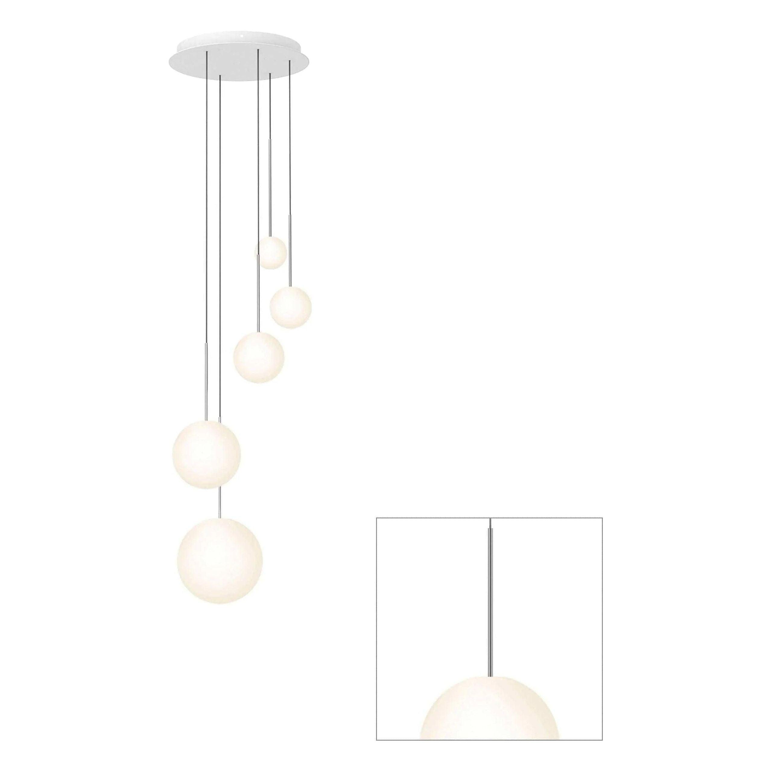Pablo Designs - Bola Sphere Chandelier - BOLA SPH 456810 GUN - Canada Light Shop