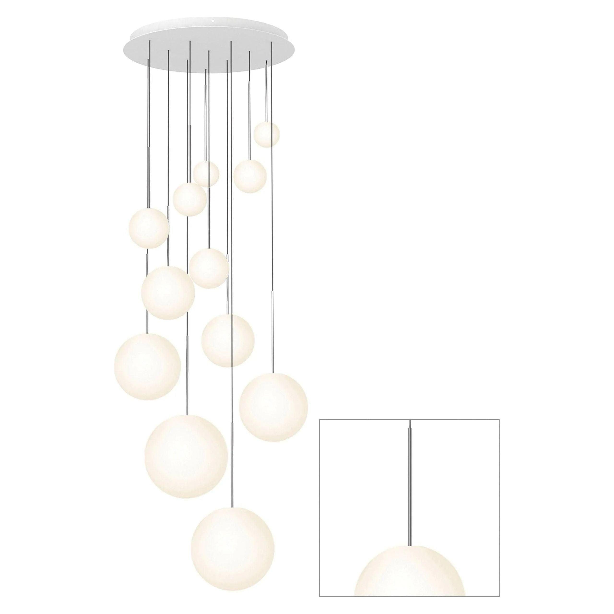 Pablo Designs - Bola Sphere Chandelier - BOLA SPH 45681012X2 GUN - Canada Light Shop