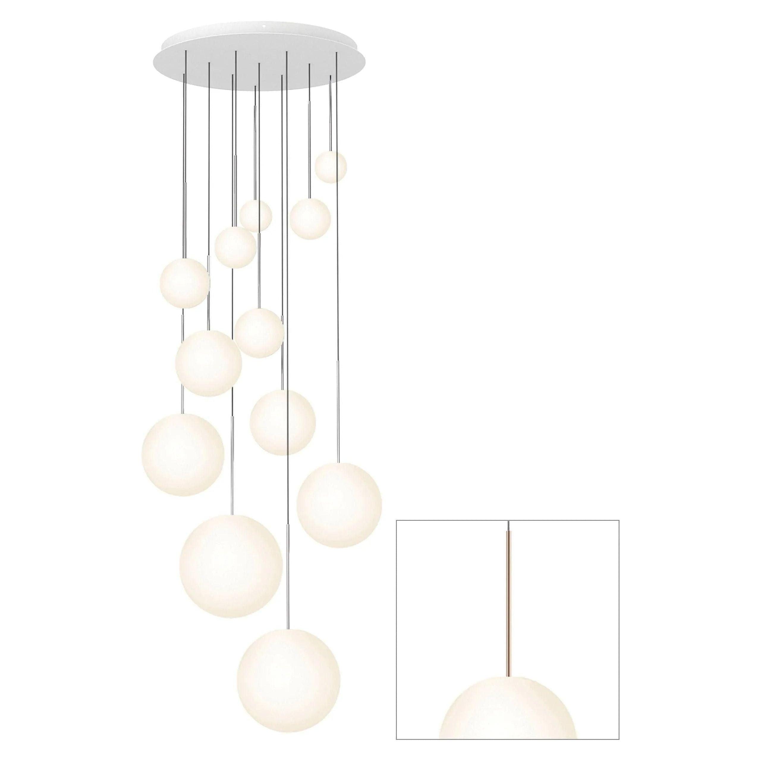 Pablo Designs - Bola Sphere Chandelier - BOLA SPH 45681012X2 RG - Canada Light Shop