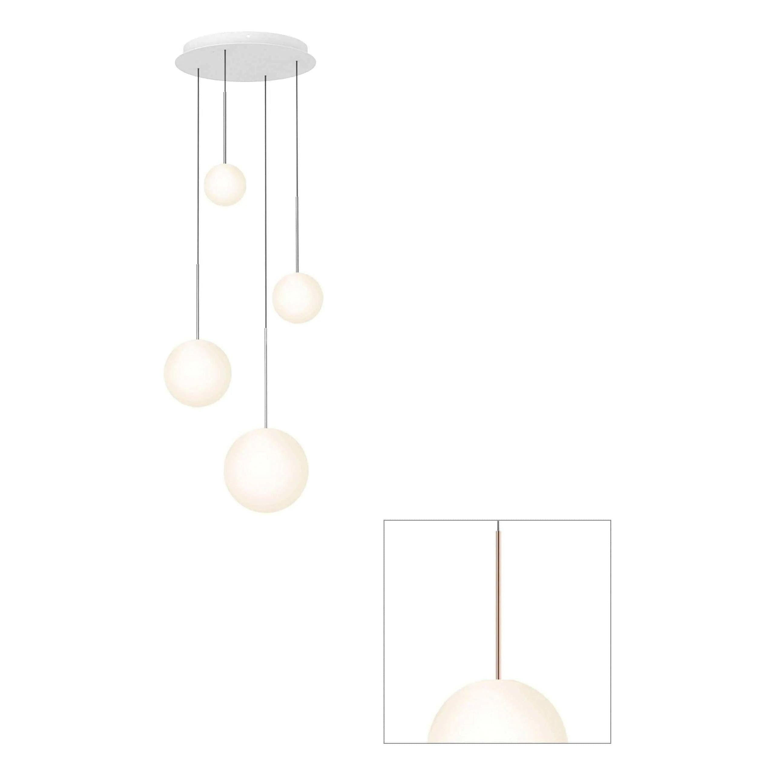 Pablo Designs - Bola Sphere Chandelier - BOLA SPH 56810 RG - Canada Light Shop