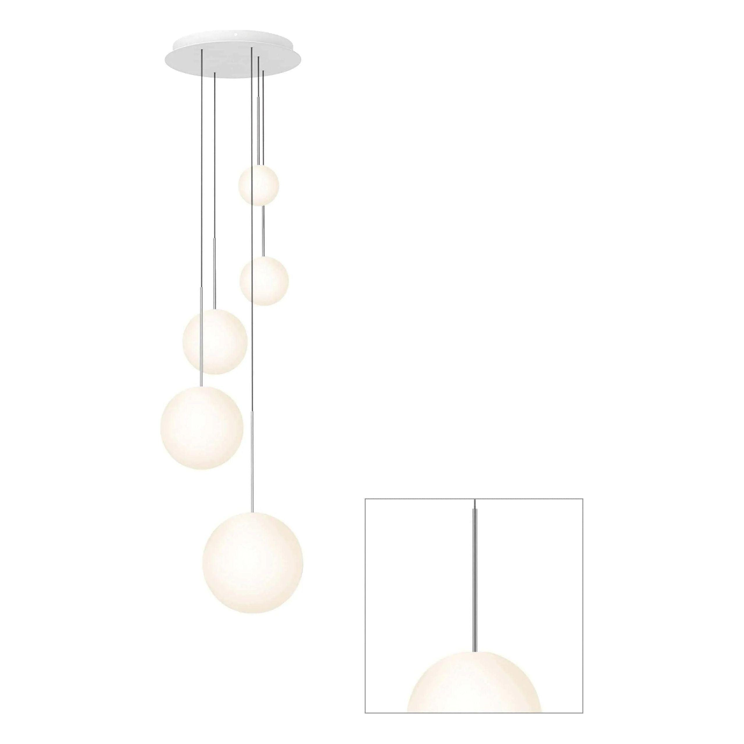 Pablo Designs - Bola Sphere Chandelier - BOLA SPH 5681012 GUN - Canada Light Shop
